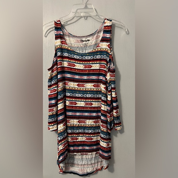 Wrangler Open Shoulder Long Sleeve Top Small - Picture 3 of 3